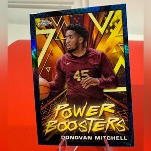 2024 Donovan Mitchell topps chrome power booster hologram. Mint condition. ￼